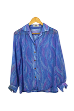 Load image into Gallery viewer, Abstract Leaf Print Blouse
