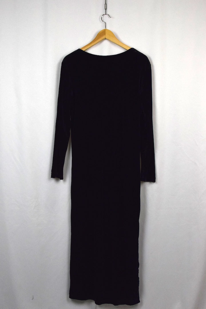 80s/90s Caribou Brand Velour Dress