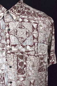 Red Abstract Print Shirt
