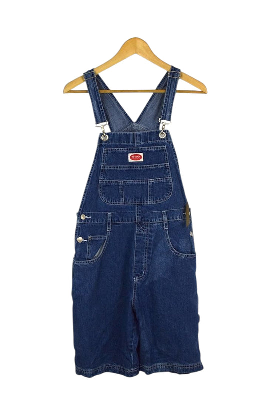 Revolt Brand Short Denim Overalls