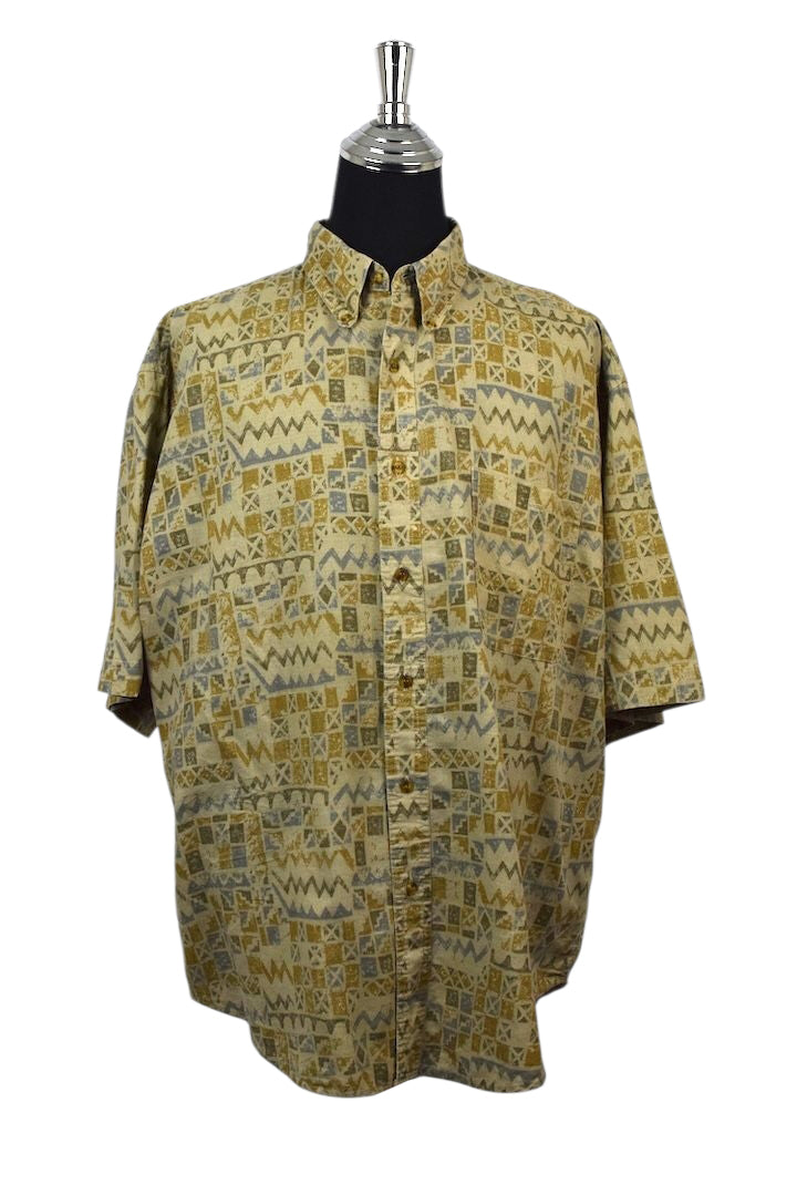 90s/00s Abstract Print Shirt