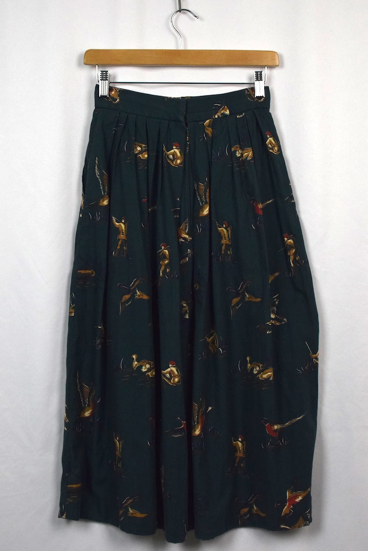 Reworked Duck Hunting Print Skirt