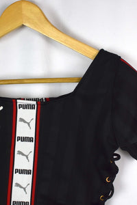 Reworked Puma Brand Crop Top