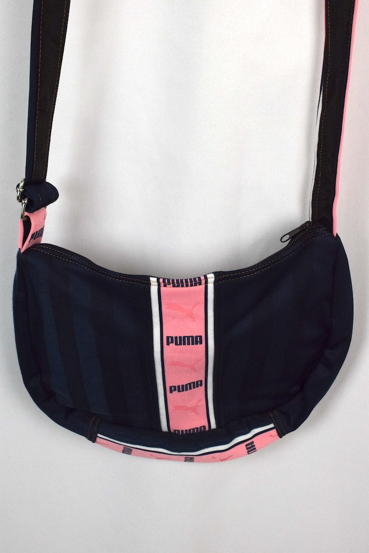 Reworked Puma Brand Zip Satchel Bag