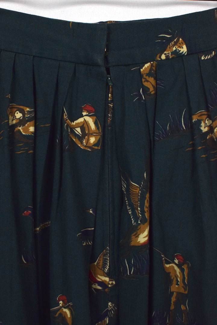 Reworked Duck Hunting Print Skirt