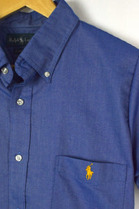 Reworked Ralph Lauren Brand Crop Shirt