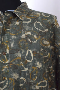 Abstract Camouflage Print Shirt