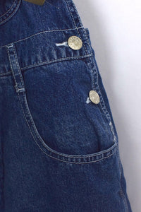 Revolt Brand Short Denim Overalls