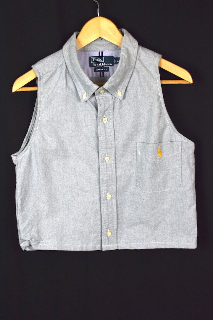 Reworked Ralph Lauren Brand Crop Top