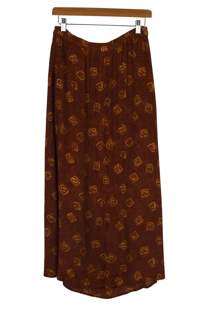 Abstract Print Skirt