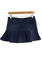 Load image into Gallery viewer, Reworked Denim Mini Skirt
