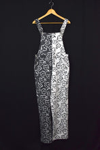 Load image into Gallery viewer, Black &amp; White Denim Overalls
