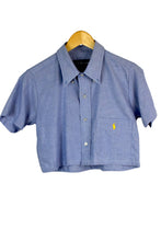 Load image into Gallery viewer, Reworked Ralph Lauren Brand Crop Top
