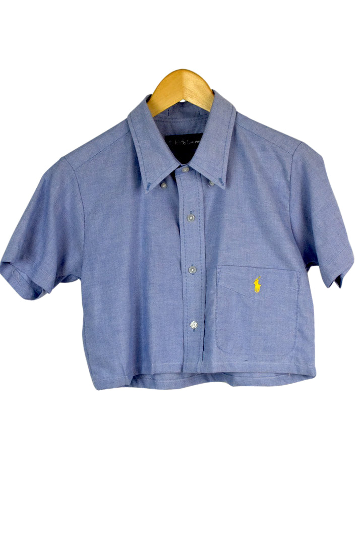 Reworked Ralph Lauren Brand Crop Top