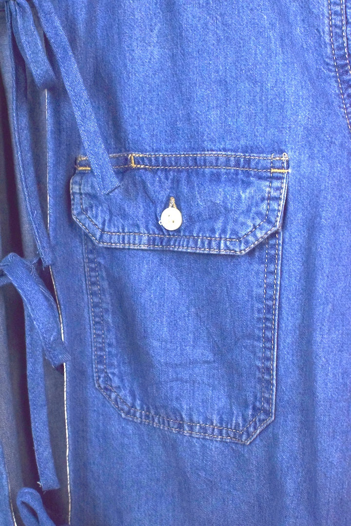 98 Reworked Dickies Brand Denim Top