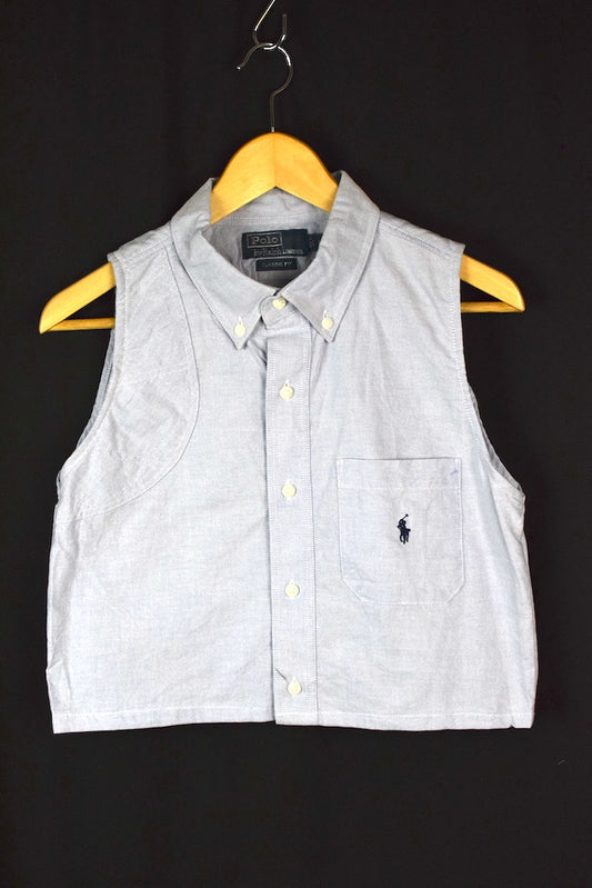 Reworked Ralph Lauren Brand Crop Top
