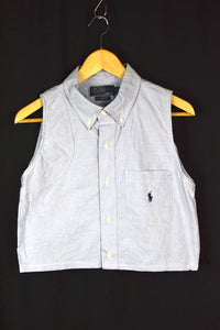 Reworked Ralph Lauren Brand Crop Top