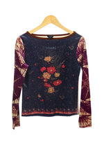 Load image into Gallery viewer, Floral Butterfly Velvet Top
