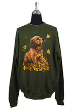 Load image into Gallery viewer, 80s/90s Autumn Dog Print Sweatshirt
