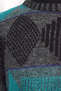Abstract Shape Pattern Knitted Jumper
