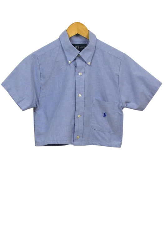 Reworked Ralph Lauren Brand Crop Top