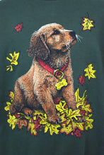 Load image into Gallery viewer, 80s/90s Autumn Dog Print Sweatshirt
