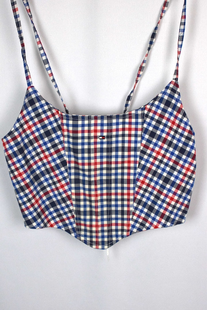Reworked Tommy Hilfiger Brand Corset Style Top