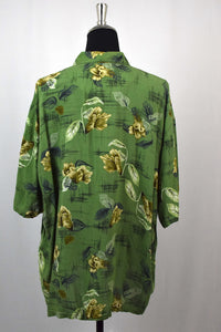 Green Floral Print Shirt