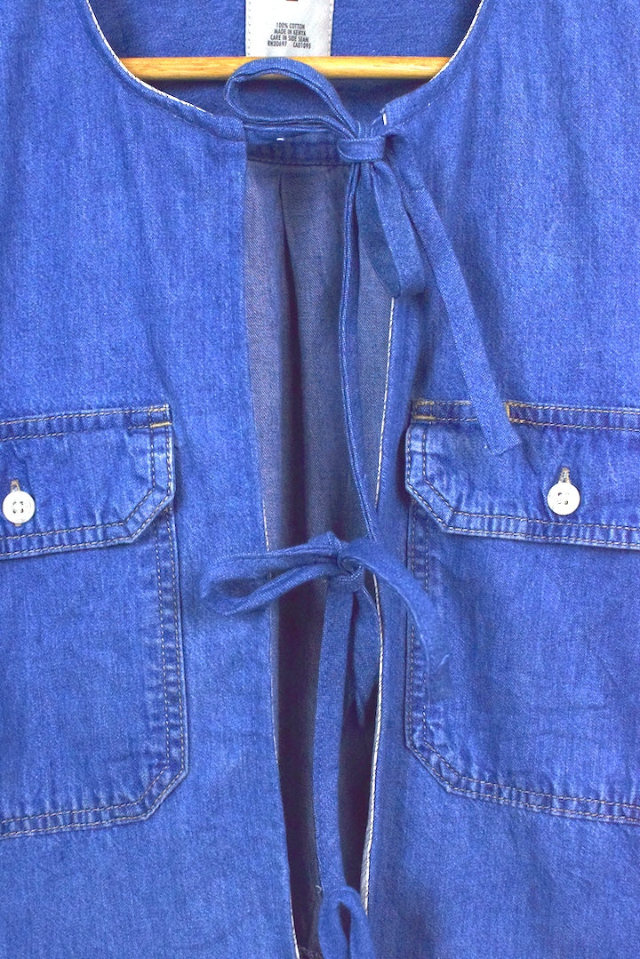 98 Reworked Dickies Brand Denim Top