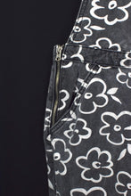 Load image into Gallery viewer, Black &amp; White Denim Overalls
