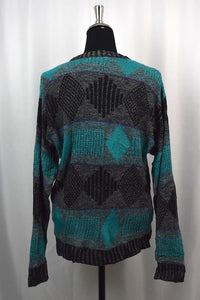 Abstract Shape Pattern Knitted Jumper
