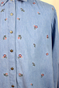 Floral Denim Shirt