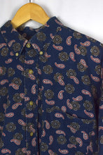 Load image into Gallery viewer, Navy Paisley Print Shirt
