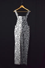 Load image into Gallery viewer, Black &amp; White Denim Overalls
