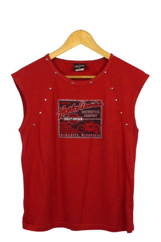 2003 Harley Davidson Studded Sleeveless T-Shirt