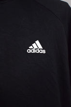 Load image into Gallery viewer, Black Adidas Brand 3-Stripe Hoodie

