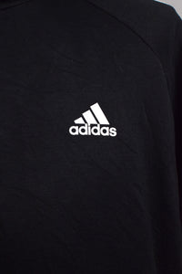 Black Adidas Brand 3-Stripe Hoodie
