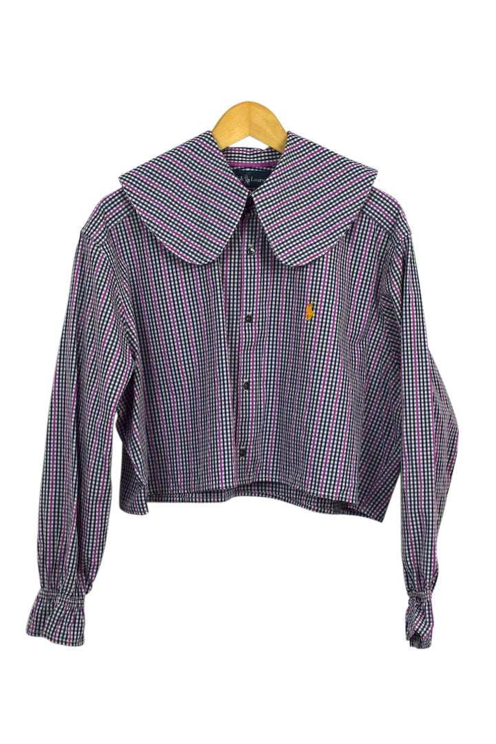 Reworked Cropped Ralph Lauren Brand Top