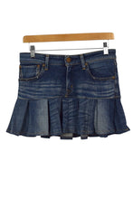 Load image into Gallery viewer, Reworked Denim Mini Skirt
