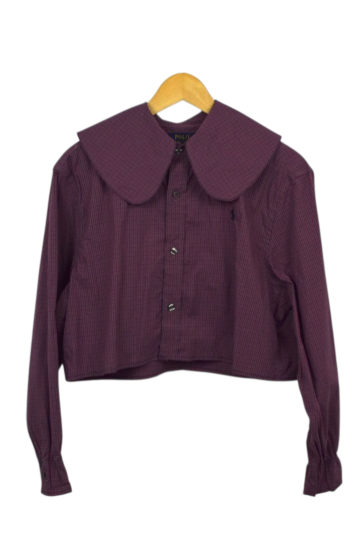 Reworked Cropped Ralph Lauren Brand Top
