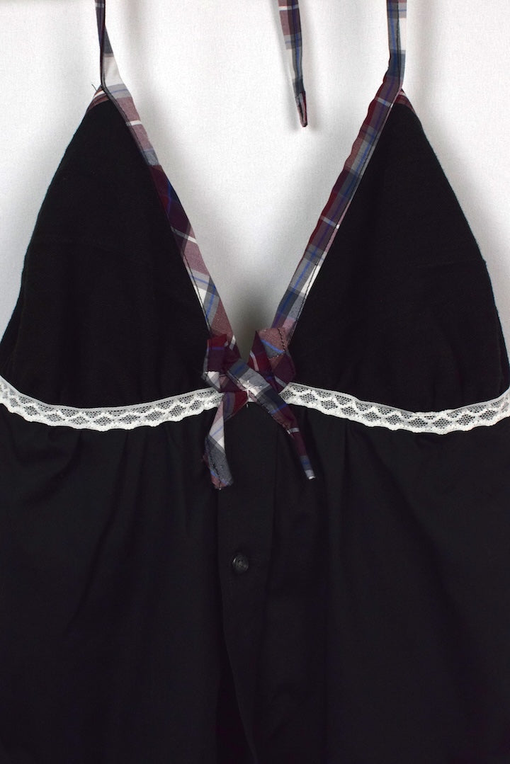 Reworked Halterneck Babydoll Top