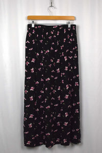 80s/90s Floral Print Skirt