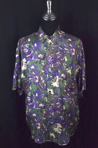 Silk Abstract Print Shirt
