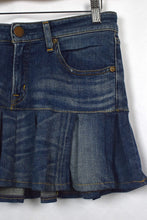 Load image into Gallery viewer, Reworked Denim Mini Skirt

