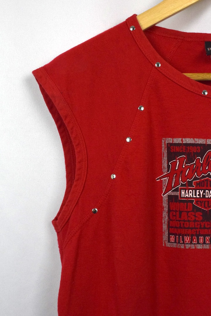 2003 Harley Davidson Studded Sleeveless T-Shirt