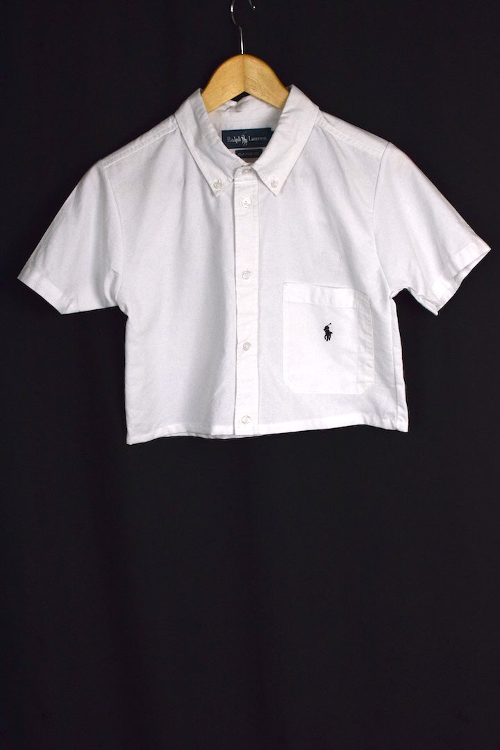 Reworked Ralph Lauren Brand Crop Top