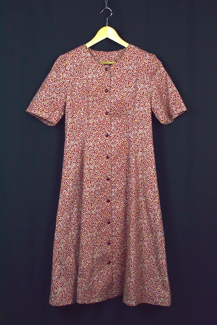 Reworked Floral Print Dress