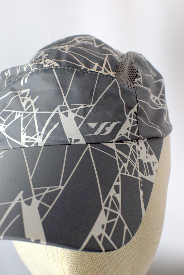 NEW Grey Abstract Pattern Sports Cap
