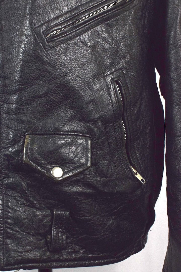 Black Leather Biker Jacket
