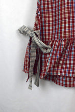 Load image into Gallery viewer, Reworked Checkered Baby Doll Top
